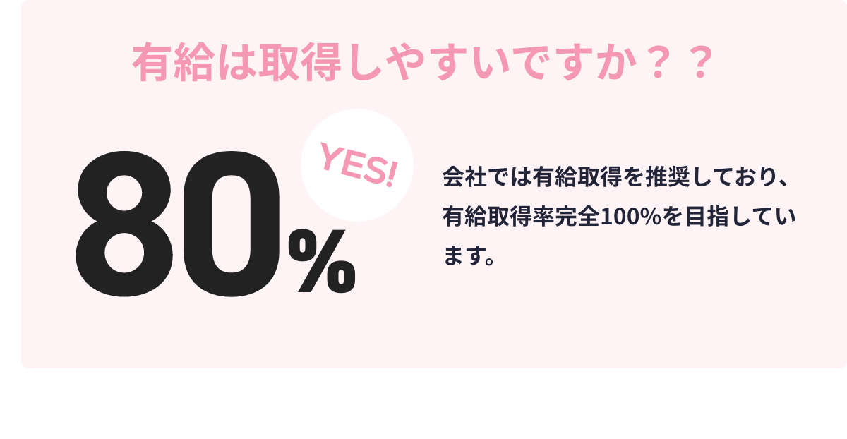 有給は取得しやすいですか？？